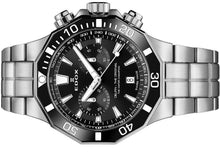 Laden Sie das Bild in den Galerie-Viewer, Edox Delfin | 10112-3NM-NIN | Chronograph Herren Uhr Ø 43 mm | Edelstahl Saphirglas 200m Swiss Made | NEU OVP Box Papiere 2 Jahre Garantie