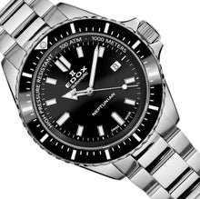 Laden Sie das Bild in den Galerie-Viewer, Edox Skydiver Neptunian | 80120-3NM-NIN | Automatic 44 mm Black Dial | Edelstahlband Keramik 1000m | Swiss Made Deep Sea Toolwatch | NEU OVP Full Set 2 Jahre Garantie