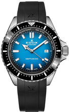 Laden Sie das Bild in den Galerie-Viewer, Edox Skydiver Neptunian | 80120-3NCA-BUIDN | Automatic 44 mm Blue Dial | Keramik Saphirglas 1000m Swiss Made | Profi-Taucheruhr Heliumventil | NEU OVP Full Set 2 Jahre Garantie