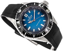 Laden Sie das Bild in den Galerie-Viewer, Edox Skydiver Neptunian | 80120-3NCA-BUIDN | Automatic 44 mm Blue Dial | Keramik Saphirglas 1000m Swiss Made | Profi-Taucheruhr Heliumventil | NEU OVP Full Set 2 Jahre Garantie