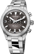 Laden Sie das Bild in den Galerie-Viewer, Edox Skydiver | 10116-3-GRIDN | Chronograph 40 mm Gray Dial | Edelstahl Saphirglas 300m Swiss Made | Limited 1000 + Lederband | NEU OVP Box Papiere 2 Jahre Garantie