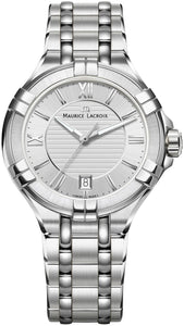 Maurice Lacroix Aikon AI1006-SS002-130-1 | Damen-Armbanduhr | Swiss Made Saphirglas Datumsanzeige Edelstahl Ø35 mm | NEU & OVP. | 2 Jahre Hersteller-Garantie