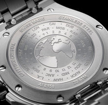 Laden Sie das Bild in den Galerie-Viewer, Maurice Lacroix Aikon Venturer GMT | AI6158-SS002-130-1 | Automatik Herrenuhr | 43 mm | Edelstahlband | Silbernes Zifferblatt | NEU OVP | mit Box &amp; Papieren | 2 Jahre Garantie