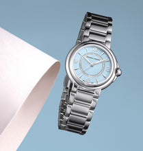 Laden Sie das Bild in den Galerie-Viewer, Maurice Lacroix Fiaba Colours Edition Diamonds FA1104-SS002-E20-1 | Damenuhr Ø 32 mm | Blaues Zifferblatt | 46 Diamanten | Swiss Made | NEU OVP | 2 Jahre Herstellergarantie