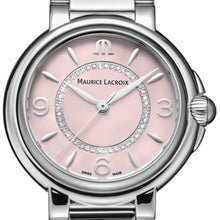 Laden Sie das Bild in den Galerie-Viewer, Maurice Lacroix Fiaba Colours Edition Diamonds FA1104-SS002-F20-1 | Damenuhr Ø 32 mm | Rosa Zifferblatt | 46 Diamanten | Swiss Made | NEU OVP | 2 Jahre Herstellergarantie