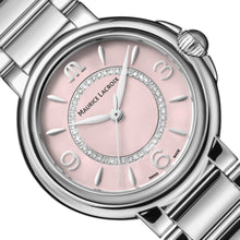 Laden Sie das Bild in den Galerie-Viewer, Maurice Lacroix Fiaba Colours Edition Diamonds FA1104-SS002-F20-1 | Damenuhr Ø 32 mm | Rosa Zifferblatt | 46 Diamanten | Swiss Made | NEU OVP | 2 Jahre Herstellergarantie
