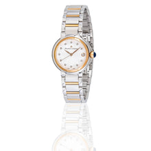 Laden Sie das Bild in den Galerie-Viewer, Maurice Lacroix Fiaba Date Diamonds | FA1007-PVP13-170-1 | Ø 36 mm | Damenuhr Bicolor Roségold | 11 Diamanten | Swiss Made | NEU OVP mit Box Papiere 2 Jahre Hersteller-Garantie