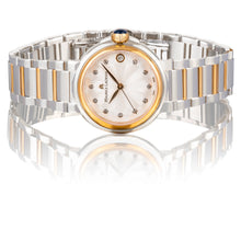 Laden Sie das Bild in den Galerie-Viewer, Maurice Lacroix Fiaba Date Diamonds | FA1007-PVP13-170-1 | Ø 36 mm | Damenuhr Bicolor Roségold | 11 Diamanten | Swiss Made | NEU OVP mit Box Papiere 2 Jahre Hersteller-Garantie