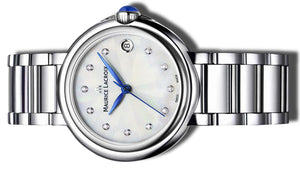 Maurice Lacroix Fiaba Date Diamonds | FA1004-SS002-170-1 | Damen-Armbanduhr mit Diamanten | Edelstahl | Perlmutt | Swiss Made | Saphirglas | Quarz | NEU OVP. GARANTIE