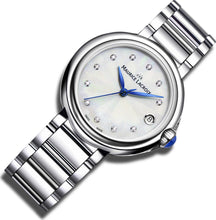 Laden Sie das Bild in den Galerie-Viewer, Maurice Lacroix Fiaba Date Diamonds | FA1004-SS002-170-1 | Damen-Armbanduhr mit Diamanten | Edelstahl | Perlmutt | Swiss Made | Saphirglas | Quarz | NEU OVP. GARANTIE