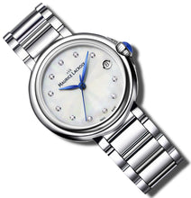 Laden Sie das Bild in den Galerie-Viewer, Maurice Lacroix Fiaba Date Diamonds | FA1004-SS002-170-1 | Damen-Armbanduhr mit Diamanten | Edelstahl | Perlmutt | Swiss Made | Saphirglas | Quarz | NEU OVP. GARANTIE