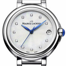 Laden Sie das Bild in den Galerie-Viewer, Maurice Lacroix Fiaba Date Diamonds | FA1004-SS002-170-1 | Damen-Armbanduhr mit Diamanten | Edelstahl | Perlmutt | Swiss Made | Saphirglas | Quarz | NEU OVP. GARANTIE