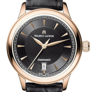 Maurice Lacroix Les Classiques Automatique Date | LC6003-PG101-330 | Damenuhr Ø 28 mm | 18K Rotgold massiv | Swiss Made | Saphirglas | Krokolederband | Neu & OVP | Box & Papiere | 2 Jahre Garantie