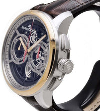 Laden Sie das Bild in den Galerie-Viewer, Maurice Lacroix Masterpiece Skeleton Chronograph MP6028-PS101-090-3 | Herren Automatik Uhr | Stahl-Roségold | Skeleton Dial | Lederband braun | Swiss Made | NEU OVP | 2 Jahre Hersteller-Garantie