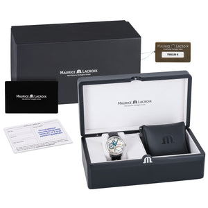 Maurice Lacroix Masterpiece Square Wheel Rétrograde MP6058-SS001-110-1 | Herren-Armbanduhr | Automatik mit Manufaktur-Kaliber Swiss Made | Exklusives Design | Saphirglas | NEU OVP. mit Box & Garantie
