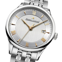 Laden Sie das Bild in den Galerie-Viewer, Maurice Lacroix Masterpiece Tradition Automatique Date MP6407-SS002-112-1 Herren-Armbanduhr Automatik Ø 38 mm Swiss Made Saphirglas NEU OVP. mit Box Papiere 2 Jahre Hersteller-Garantie