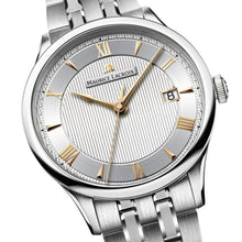 Laden Sie das Bild in den Galerie-Viewer, Maurice Lacroix Masterpiece Tradition Automatique Date MP6407-SS002-112-1 Herren-Armbanduhr Automatik Ø 38 mm Swiss Made Saphirglas NEU OVP. mit Box Papiere 2 Jahre Hersteller-Garantie