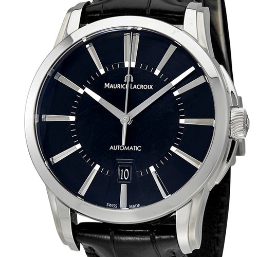 Maurice Lacroix Pontos Date PT6148-SS001-330-1 | Automatik Herrenuhr Schwarz | NEU & OVP | Box & Papiere | 2 Jahre Garantie