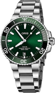 Oris Aquis Date 41,5 mm 01 733 7766 4157-07 8 22 05PEB Automatik Herren-Taucheruhr Edelstahlband Saphirglas Swiss Made NEU OVP Box Papiere Garantie