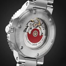 Laden Sie das Bild in den Galerie-Viewer, Oris Aquis Date 41,5 mm 01 733 7766 4157-07 8 22 05PEB Automatik Herren-Taucheruhr Edelstahlband Saphirglas Swiss Made NEU OVP Box Papiere Garantie
