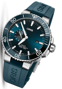 Oris Aquis Small Second Date 01 743 7733 4155-07 4 24 69EB Automatik Herren-Taucheruhr 500m NEU OVP