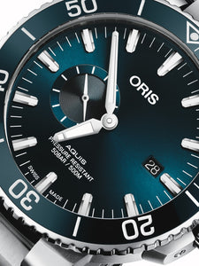 Oris Aquis Small Second Date 01 743 7733 4155-07 8 24 05PEB Automatik Herren-Taucheruhr 500m NEU OVP
