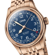 Laden Sie das Bild in den Galerie-Viewer, Oris Big Crown Pointer Date 01 754 7741 3165-07 8 20 01 | Automatik Herrenuhr Ø 40 mm | Full Bronze &amp; Blue Dial | Zeigerdatum Saphirglas | NEU OVP Box &amp; Papiere bis 3 Jahre Garantie