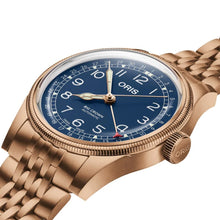 Laden Sie das Bild in den Galerie-Viewer, Oris Big Crown Pointer Date 01 754 7741 3165-07 8 20 01 | Automatik Herrenuhr Ø 40 mm | Full Bronze &amp; Blue Dial | Zeigerdatum Saphirglas | NEU OVP Box &amp; Papiere bis 3 Jahre Garantie