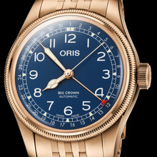Laden Sie das Bild in den Galerie-Viewer, Oris Big Crown Pointer Date 01 754 7741 3165-07 8 20 01 | Automatik Herrenuhr Ø 40 mm | Full Bronze &amp; Blue Dial | Zeigerdatum Saphirglas | NEU OVP Box &amp; Papiere bis 3 Jahre Garantie