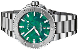 Oris Aquis Date X Bracenet 01 733 7730 4137-07 8 24 05PEB | 43,5 mm Automatik Herren-Taucheruhr | Edelstahlband Saphirglas Swiss Made Special Version | NEU OVP Box Papiere Garantie