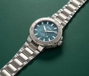 Oris Aquis Date X Bracenet 01 733 7730 4137-07 8 24 05PEB | 43,5 mm Automatik Herren-Taucheruhr | Edelstahlband Saphirglas Swiss Made Special Version | NEU OVP Box Papiere Garantie
