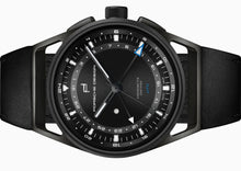 Laden Sie das Bild in den Galerie-Viewer, Porsche Design | 6023.4.02.005.07.2 | Novelty 1919 Globetimer UTC | All Black-Black | Automatik | COSC Chronometer | GMT | Datumsanzeige | Titan | Saphirglas | Swiss Made | NEU OVP | mit Box &amp; Papieren | COSC-Zertifikat | 2 Jahre Hersteller-Garantie