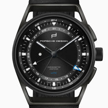 Laden Sie das Bild in den Galerie-Viewer, Porsche Design | 6023.4.02.005.07.2 | Novelty 1919 Globetimer UTC | All Black-Black | Automatik | COSC Chronometer | GMT | Datumsanzeige | Titan | Saphirglas | Swiss Made | NEU OVP | mit Box &amp; Papieren | COSC-Zertifikat | 2 Jahre Hersteller-Garantie