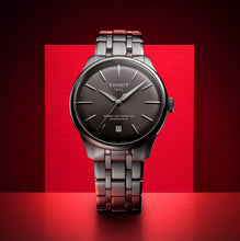 Laden Sie das Bild in den Galerie-Viewer, Tissot Chemin des Tourelles Powermatic 80 T139.807.11.061.00 | Automatik Herrenuhr 39 mm | Gangreserve 80h | Zifferblatt anthrazit | Saphirglas | Swiss Made | NEU OVP mit Box &amp; Papiere