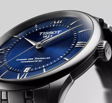 Laden Sie das Bild in den Galerie-Viewer, Tissot Chemin des Tourelles Powermatic 80 T139.807.11.048.00 | Automatik Herrenuhr 39 mm | Gangreserve 80h | Zifferblatt blau | Saphirglas | Swiss Made | NEU OVP mit Box &amp; Papiere