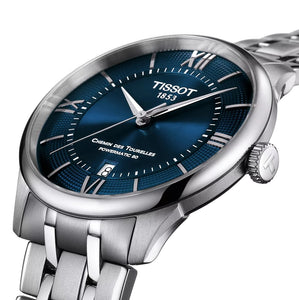 Tissot Chemin des Tourelles Powermatic 80 T139.807.11.048.00 | Automatik Herrenuhr 39 mm | Gangreserve 80h | Zifferblatt blau | Saphirglas | Swiss Made | NEU OVP mit Box & Papiere