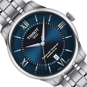 Tissot Chemin des Tourelles Powermatic 80 T139.807.11.048.00 | Automatik Herrenuhr 39 mm | Gangreserve 80h | Zifferblatt blau | Saphirglas | Swiss Made | NEU OVP mit Box & Papiere