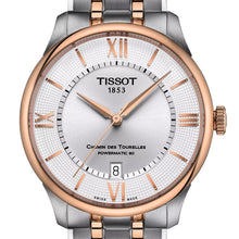 Laden Sie das Bild in den Galerie-Viewer, Tissot Chemin des Tourelles Powermatic 80 T139.807.22.038.00 | Automatik Herrenuhr 39 mm | Bicolor Roségold | Gangreserve 80h | Zifferblatt silber | Saphirglas | Swiss Made | NEU OVP mit Box &amp; Papiere