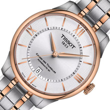 Laden Sie das Bild in den Galerie-Viewer, Tissot Chemin des Tourelles Powermatic 80 T139.807.22.038.00 | Automatik Herrenuhr 39 mm | Bicolor Roségold | Gangreserve 80h | Zifferblatt silber | Saphirglas | Swiss Made | NEU OVP mit Box &amp; Papiere