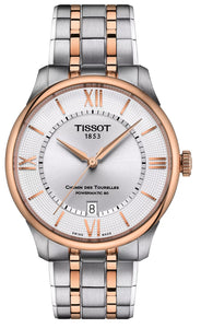 Tissot Chemin des Tourelles Powermatic 80 T139.807.22.038.00 | Automatik Herrenuhr 39 mm | Bicolor Roségold | Gangreserve 80h | Zifferblatt silber | Saphirglas | Swiss Made | NEU OVP mit Box & Papiere