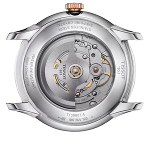 Tissot Chemin des Tourelles Powermatic 80 T139.807.22.038.00 | Automatik Herrenuhr 39 mm | Bicolor Roségold | Gangreserve 80h | Zifferblatt silber | Saphirglas | Swiss Made | NEU OVP mit Box & Papiere