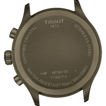Laden Sie das Bild in den Galerie-Viewer, Tissot Chrono XL Vintage T1166173609200 | Herrenuhr Chronograph Quarz 45 mm | Lederband Khaki | Saphirglas | Swiss Made | NEU OVP mit 2 Jahren Hersteller-Garantie