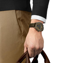 Laden Sie das Bild in den Galerie-Viewer, Tissot Chrono XL Vintage T1166173609200 | Herrenuhr Chronograph Quarz 45 mm | Lederband Khaki | Saphirglas | Swiss Made | NEU OVP mit 2 Jahren Hersteller-Garantie