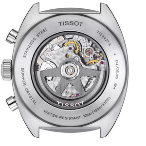Tissot Heritage 1973 | T124.427.16.051.00 | Herrenuhr | Swiss Made Automatik Chronograph | 60h Gangreserve | Saphirglas | Lederband schwarz | Zifferblatt schwarz | NEU OVP mit Box & Garantiekarte