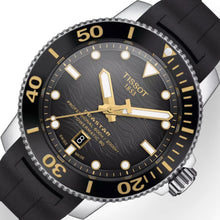 Laden Sie das Bild in den Galerie-Viewer, Tissot Seastar 2000 Professional | T120.607.17.441.01 | Herren-Taucheruhr | 600m Wasserdicht ISO 6425 | Powermatic 80 Automatik | Keramiklünette | Saphirglas | Kautschukband schwarz | NEU OVP mit Box Papiere 2 Jahre Hersteller-Garantie
