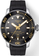 Laden Sie das Bild in den Galerie-Viewer, Tissot Seastar 2000 Professional | T120.607.17.441.01 | Herren-Taucheruhr | 600m Wasserdicht ISO 6425 | Powermatic 80 Automatik | Keramiklünette | Saphirglas | Kautschukband schwarz | NEU OVP mit Box Papiere 2 Jahre Hersteller-Garantie