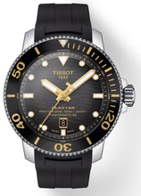 Laden Sie das Bild in den Galerie-Viewer, Tissot Seastar 2000 Professional | T120.607.17.441.01 | Herren-Taucheruhr | 600m Wasserdicht ISO 6425 | Powermatic 80 Automatik | Keramiklünette | Saphirglas | Kautschukband schwarz | NEU OVP mit Box Papiere 2 Jahre Hersteller-Garantie