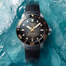 Laden Sie das Bild in den Galerie-Viewer, Tissot Seastar 2000 Professional | T120.607.17.441.01 | Herren-Taucheruhr | 600m Wasserdicht ISO 6425 | Powermatic 80 Automatik | Keramiklünette | Saphirglas | Kautschukband schwarz | NEU OVP mit Box Papiere 2 Jahre Hersteller-Garantie