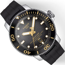 Laden Sie das Bild in den Galerie-Viewer, Tissot Seastar 2000 Professional | T120.607.17.441.01 | Herren-Taucheruhr | 600m Wasserdicht ISO 6425 | Powermatic 80 Automatik | Keramiklünette | Saphirglas | Kautschukband schwarz | NEU OVP mit Box Papiere 2 Jahre Hersteller-Garantie