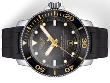 Laden Sie das Bild in den Galerie-Viewer, Tissot Seastar 2000 Professional | T120.607.17.441.01 | Herren-Taucheruhr | 600m Wasserdicht ISO 6425 | Powermatic 80 Automatik | Keramiklünette | Saphirglas | Kautschukband schwarz | NEU OVP mit Box Papiere 2 Jahre Hersteller-Garantie